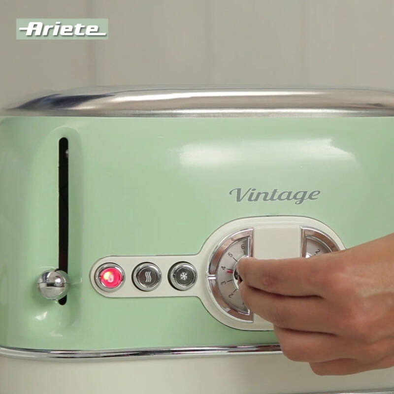 Ariete Vintage İki Hazneli Ekmek Kızartma Makinesi yeşil - 3