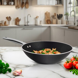 Aryıldız Atlanta 28 cm Wok Tava Black - ARYILDIZ