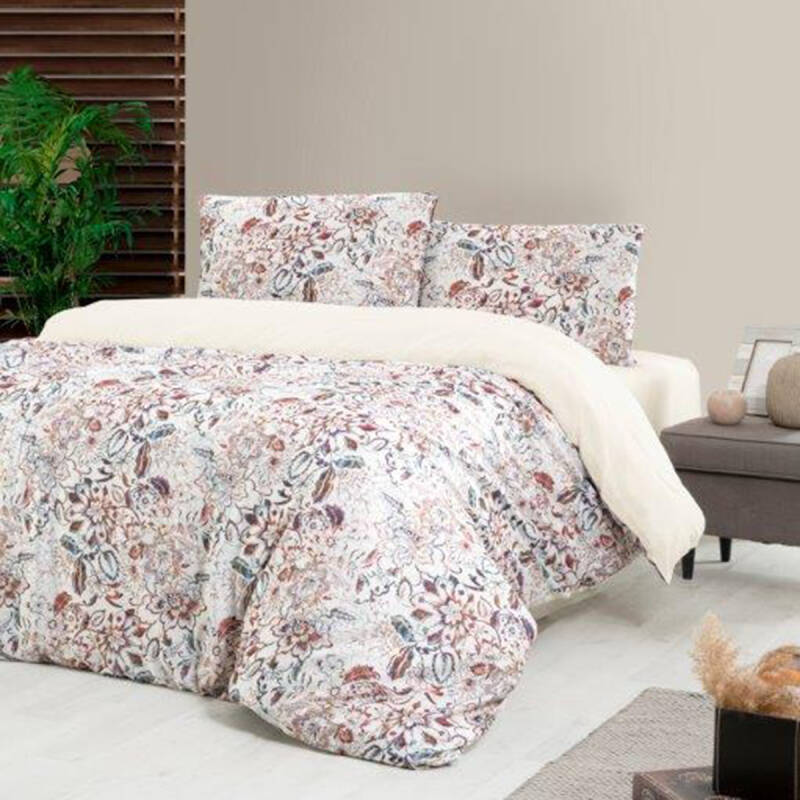 Aryıldız Home Exclusive Saten Nevresim Çift Kişilik Flowers - 1