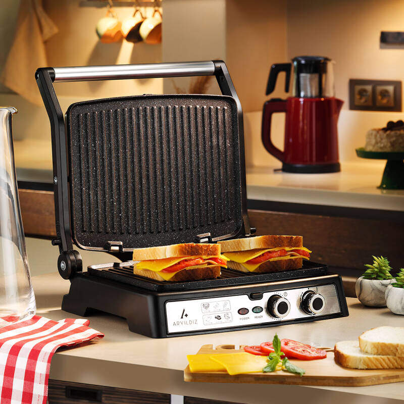 Aryıldız Multi Grill Tost Makinesi İnox - 2