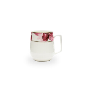 Evaliza Pembe Çiçek Mug 350 ml - EVALIZA