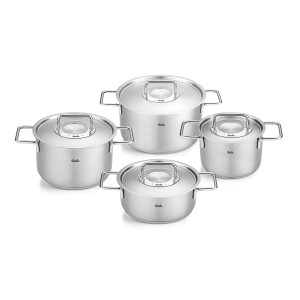 Fissler Pure Collection 8 Parça Metal Kapak Çelik Tencere Seti - Fissler