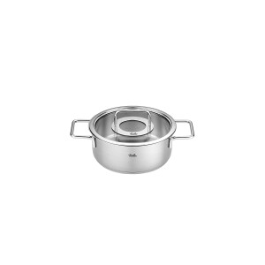 Fissler Pure Collection Cam Kapak Kısa Tencere 20 cm - FISSLER