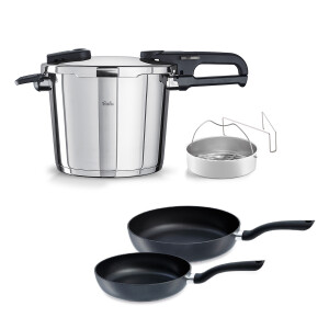 Fissler Vitaquick Edition 6 Litre Düdüklü Tencere + Tava Set - FISSLER