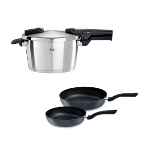 Fissler Vitaquick Premium 4,5 Litre Düdüklü Tencere + Tava Set - FISSLER