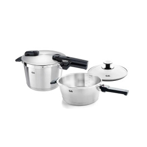 Fissler Vitaquick Premium 6+3,5 Litre Düdüklü Tencere + Cam Kapak - 1