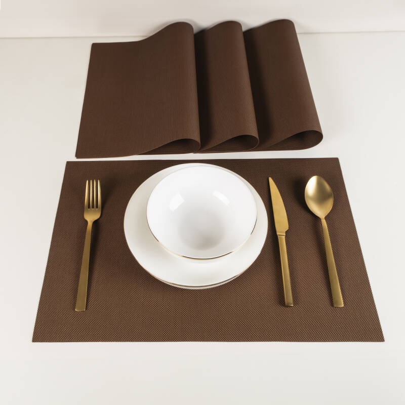 Maxstyle Harmony Bronze 4 Parça Amerikan Servis Seti 30x45 cm - 1