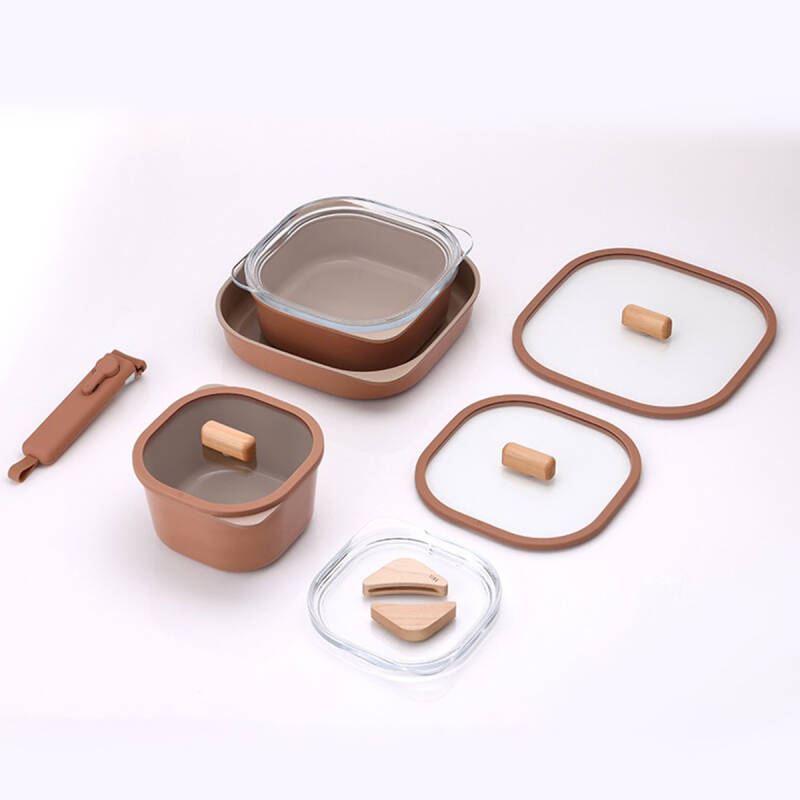 Neoflam Fika Comfort Terracota Tencere ve Tava Seti - 1