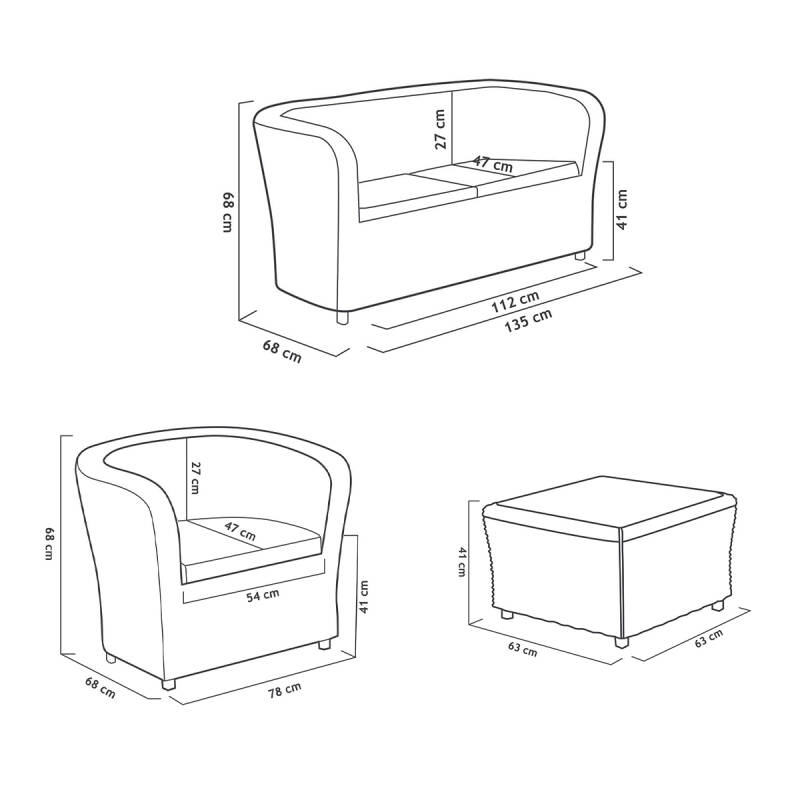 Sp Berner Nova Sofa Confort Bahçe Seti - 7