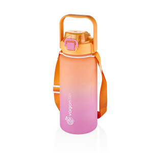 Vagonlife Tritan Su Matarası Turuncu-Pembe 1500 ml - VAGONLIFE