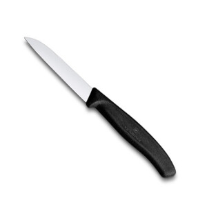 Victorinox Düz Ağızlı Soyma Bıçağı 8 Cm Siyah - VICTORINOX