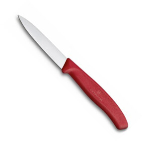 Victorinox Sivri Uçlu Soyma Bıçağı 8 Cm Kırmızı - VICTORINOX