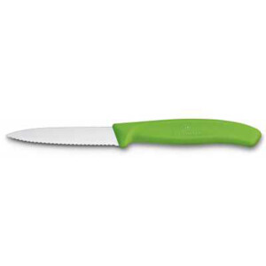 Victorinox Tırtıklı Soyma Bıçağı 8 Cm Yeşil 